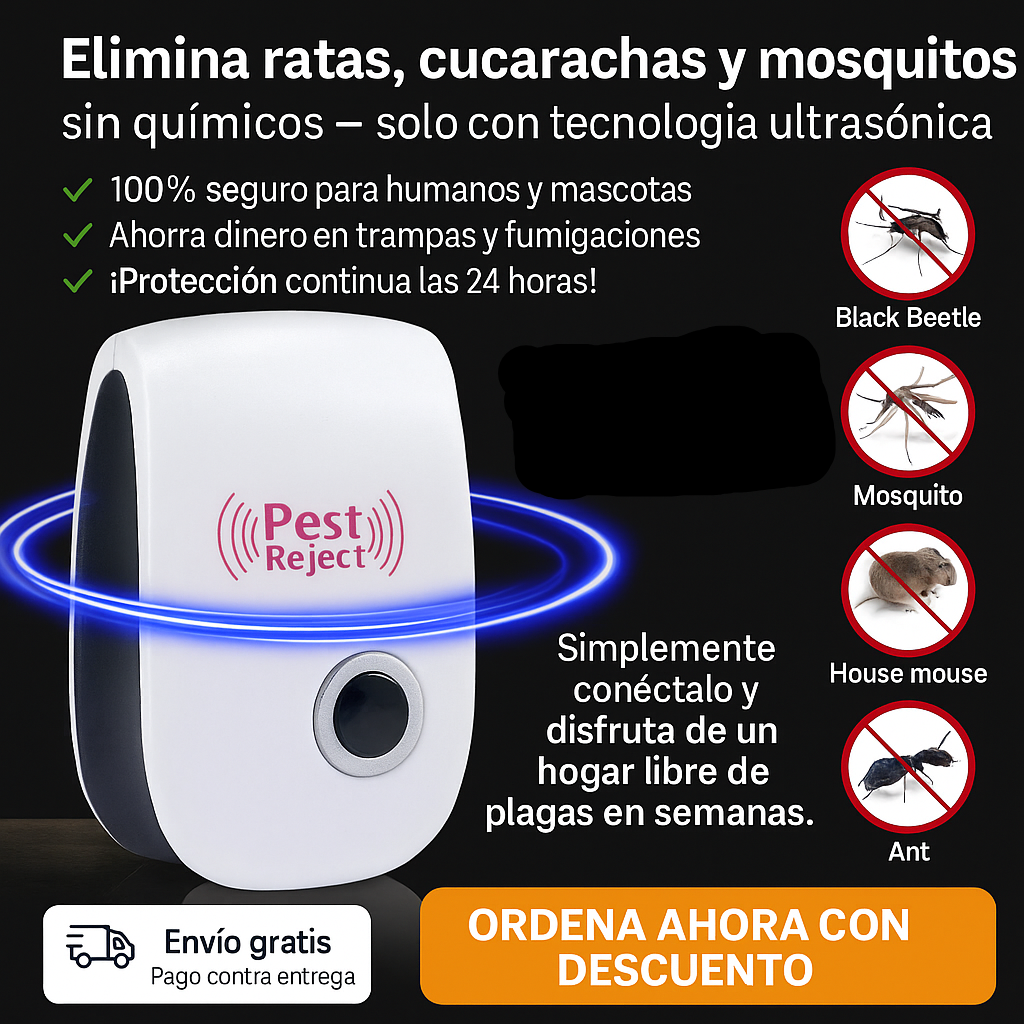 Repelente ultrasónico de plagas