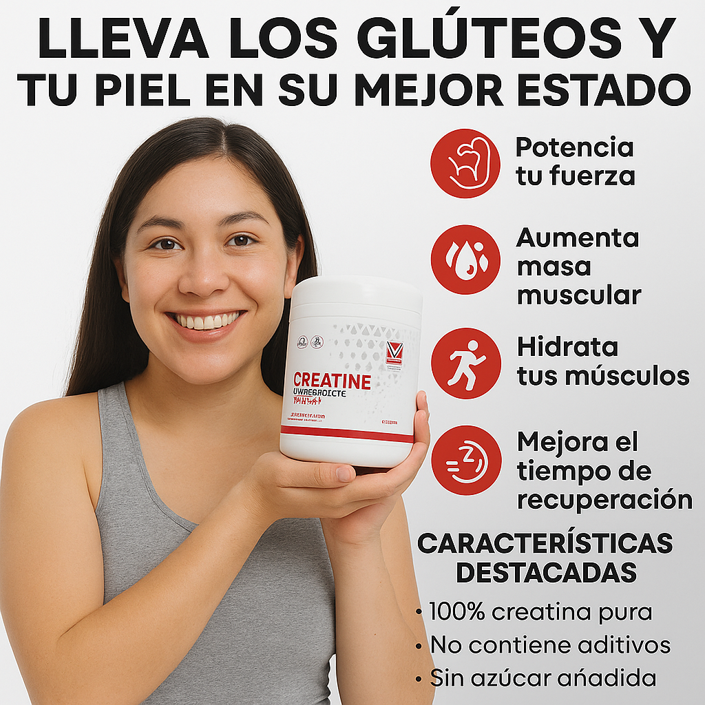 Creatina 2x1 - Glúteos, Energía & Piel